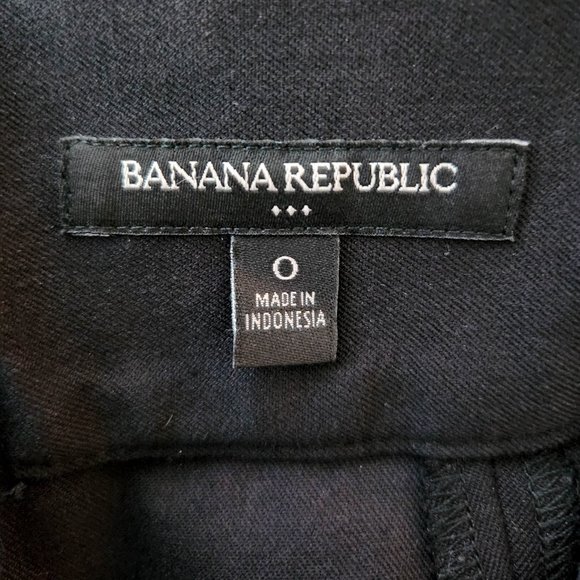 2 FOR $15! Banana Republic Pencil Skirt | Black | Size 0 | Stretch Cotton - Picture 3 of 4